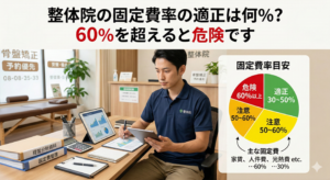 整体院の固定費率の適正は何％？60％を超えると危険です