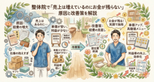 整体院で「売上は増えているのにお金が残らない」原因と改善策を解説