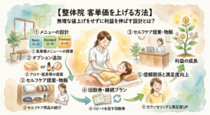 【整体院 客単価を上げる方法】無理な値上げをせずに利益を伸ばす設計とは？
