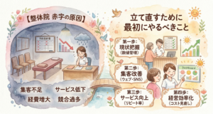 【整体院 赤字の原因】立て直すために最初にやるべきこと