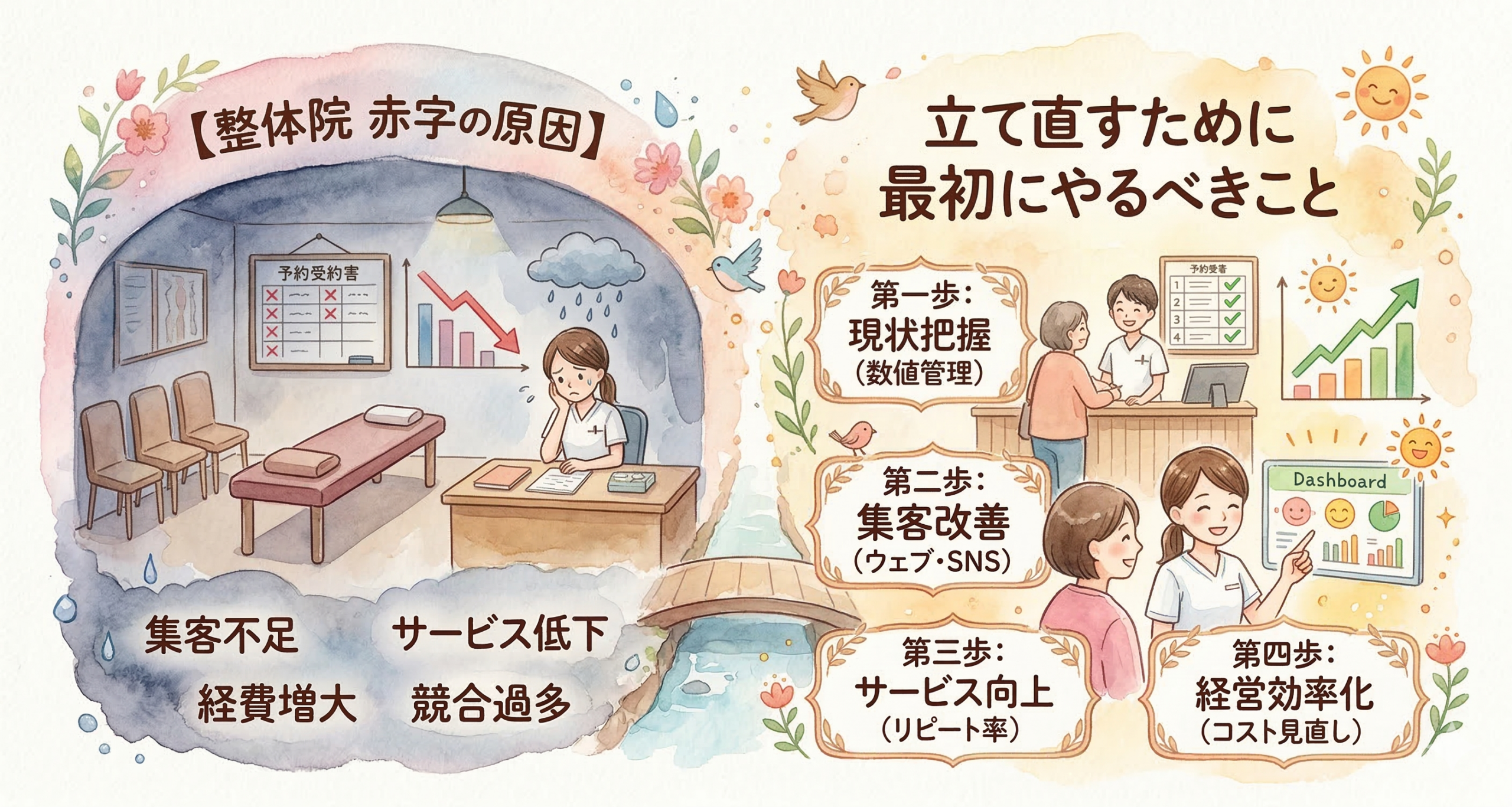 【整体院 赤字の原因】立て直すために最初にやるべきこと