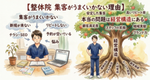 【整体院 集客がうまくいかない理由】本当の問題は経営構造にある