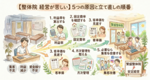 【整体院 経営が苦しい】5つの原因と立て直しの順番